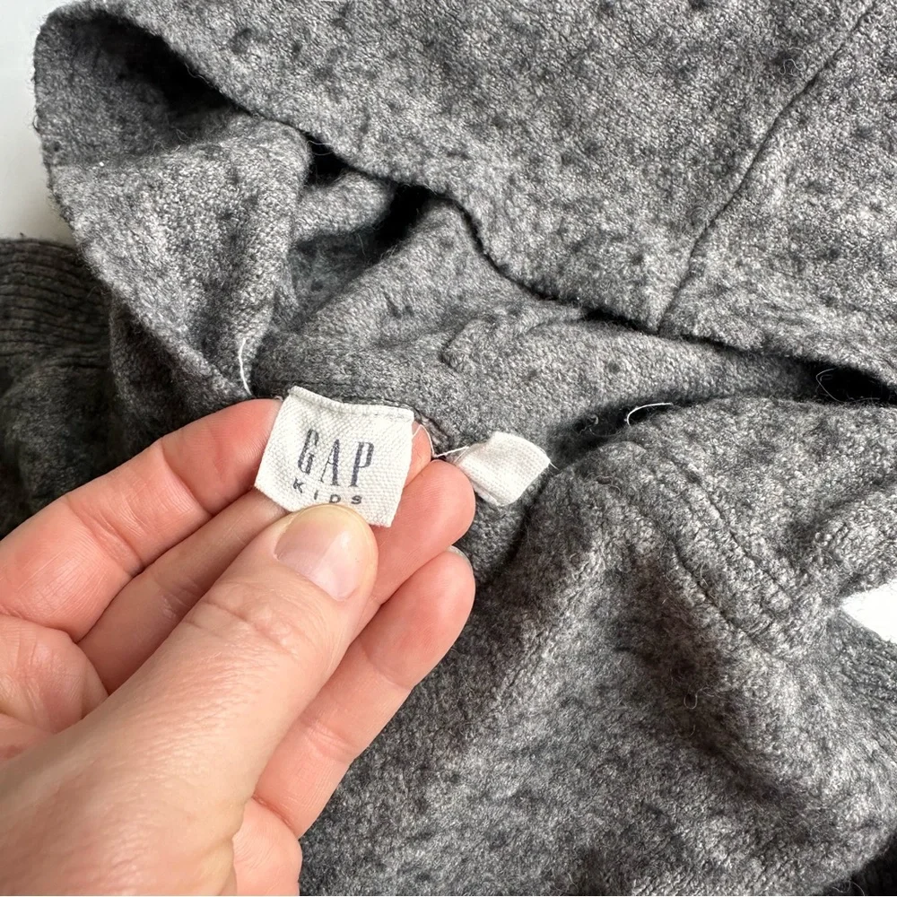 Gap Open Front Hood Wool Cardigan Sweater